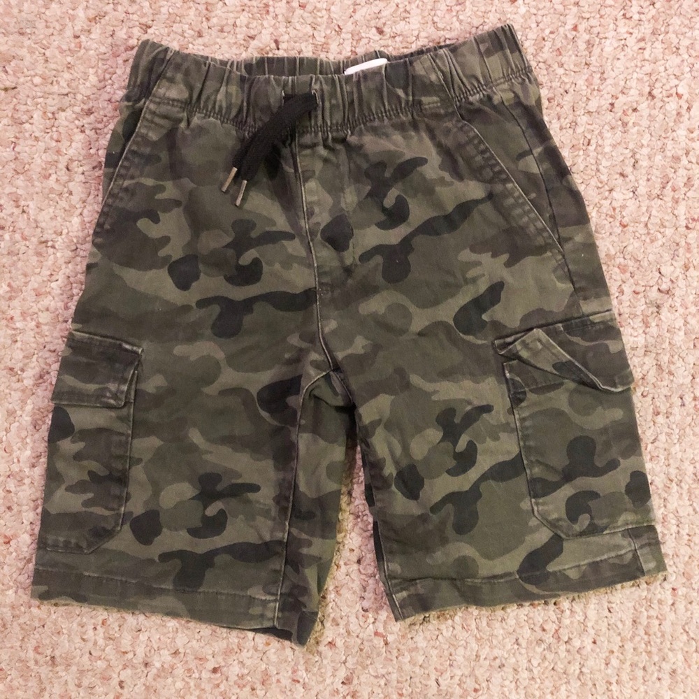 Boys Camo Cargo Shorts